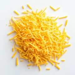Grated Cheddar Cheese Pile Food meal    