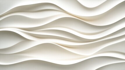 Elegant White Wave Texture for Modern Interior Design and Backgrounds