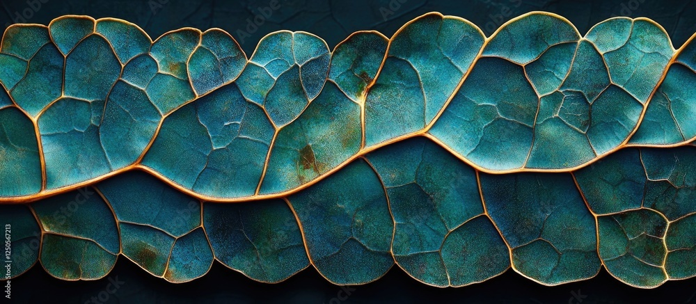 Poster vibrant leaf texture with intricate detail showcasing natural patterns suitable for design and creat