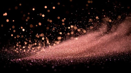 Create a relaxing atmosphere with delicate pink glitter bokeh background spa retreat digital art tranquil environment aesthetic concept