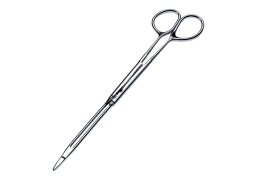 Surgical laparoscopic knot pusher.