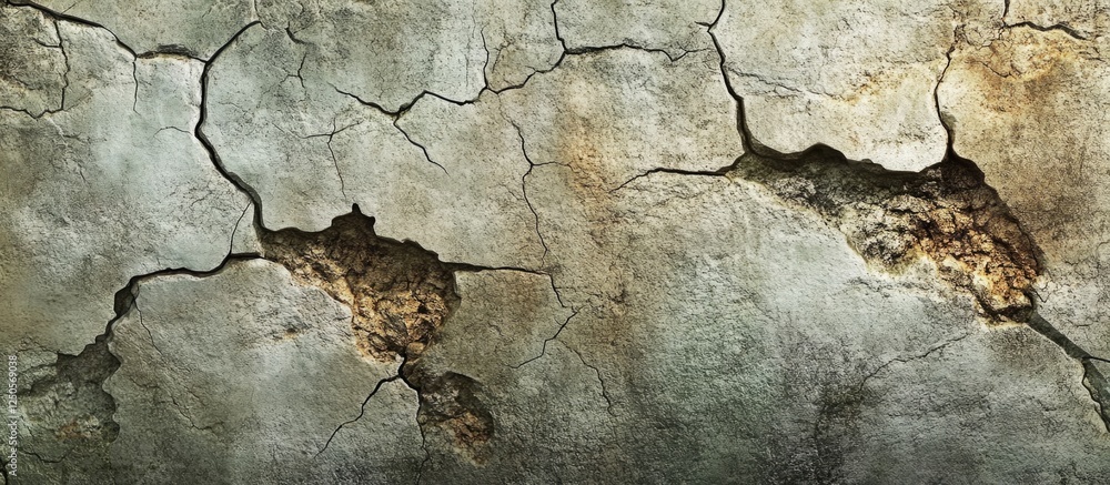 Poster textured rock surface with natural cracks and earthy tones for backgrounds and design projects. perf