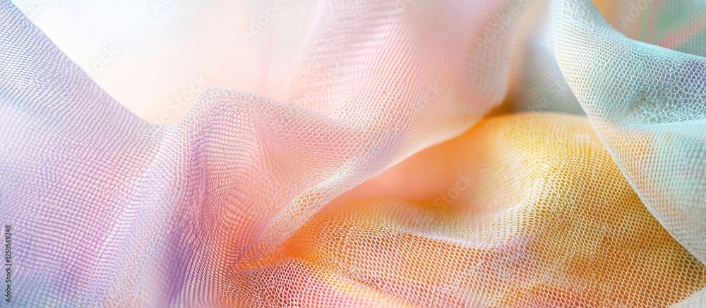 Poster soft pastel mesh fabric texture background in gentle hues for creative projects and design applicati