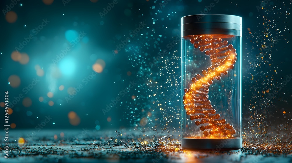 Poster mesmerizing spiral of fiery energy and glowing particles suspended in a captivating celestial backdr