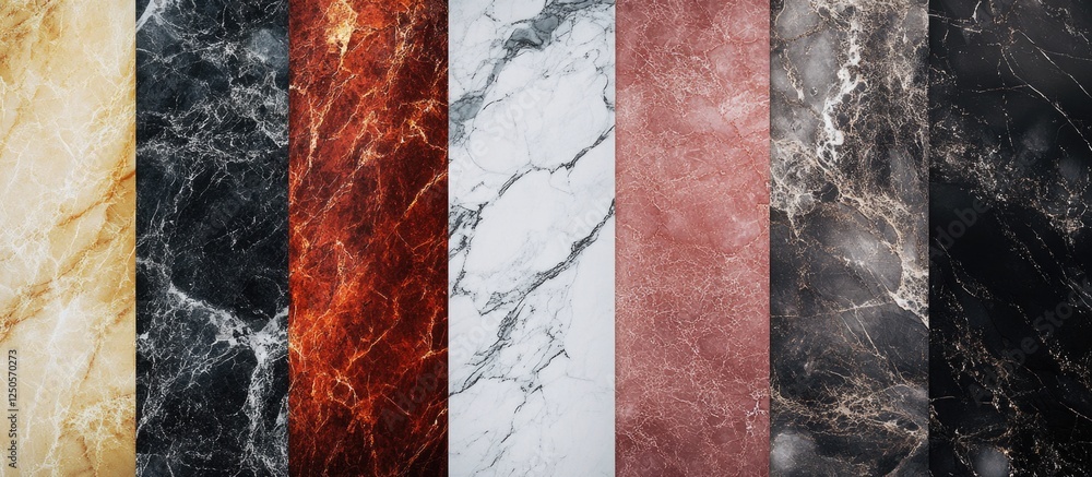 Poster elegant marble texture collection for architecture and design backgrounds featuring various colors a