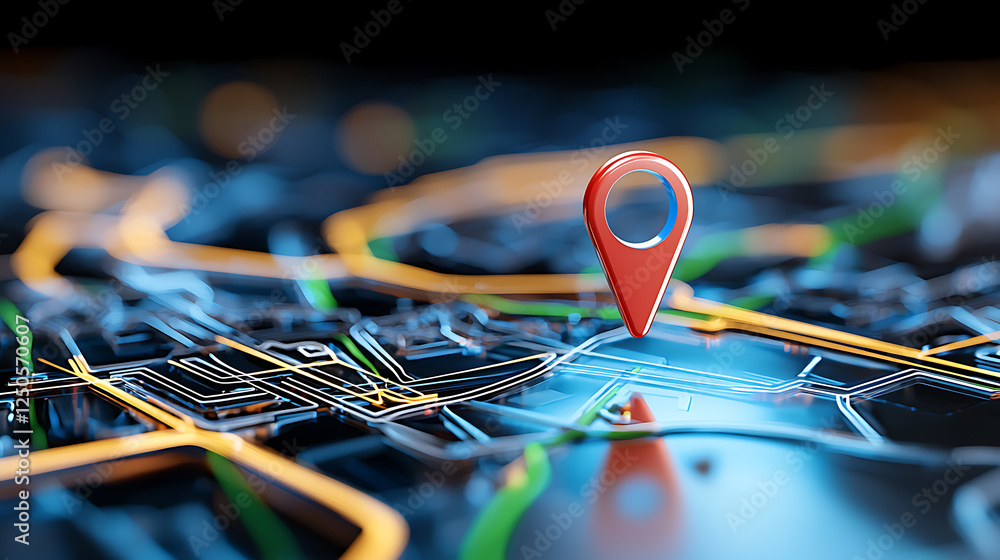 Poster exploring digital navigation tools mapping technology insights virtual environment data visualizatio