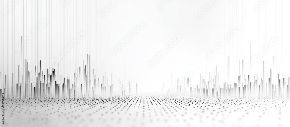 Poster abstract visualization of machine learning and big data analysis with empty space for custom text an