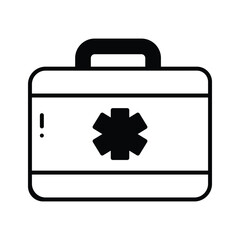 Download this amazing icon of first aid kit, medical box vector design
