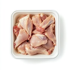 Raw Chicken Pieces Food Tray Fresh top  
