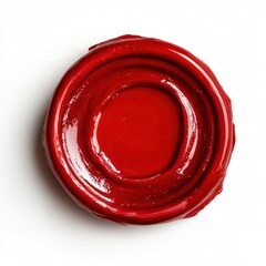 Red Wax Seal Stamp Authentic Design old 