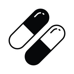Pills and capsules, concept icon of drugs, pharmacy vector design