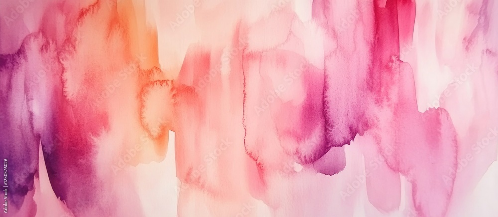 Poster abstract watercolor background with vibrant multicolored splashes and soft stains for creative desig