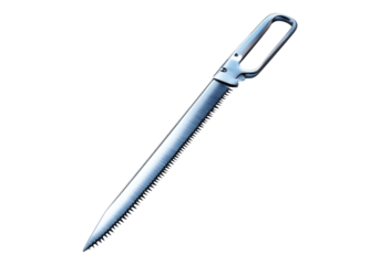 Surgical saw with handle.