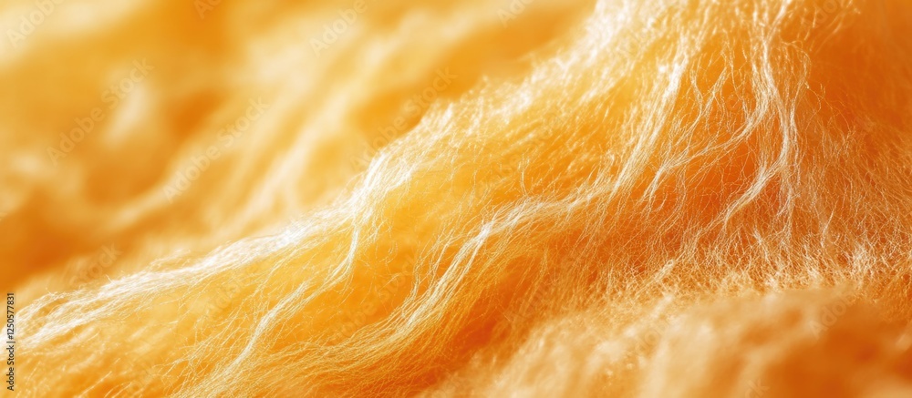 Poster textured orange fabric background featuring soft, luxurious polyester fibers ideal for design projec