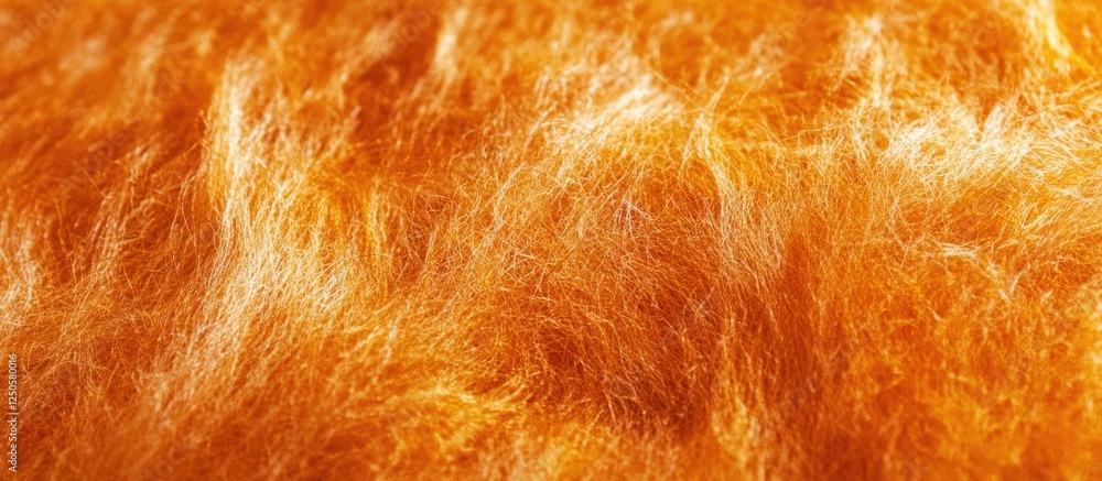 Poster vibrant orange textured fabric background showcasing soft polyester fibers in a dynamic and warm vis