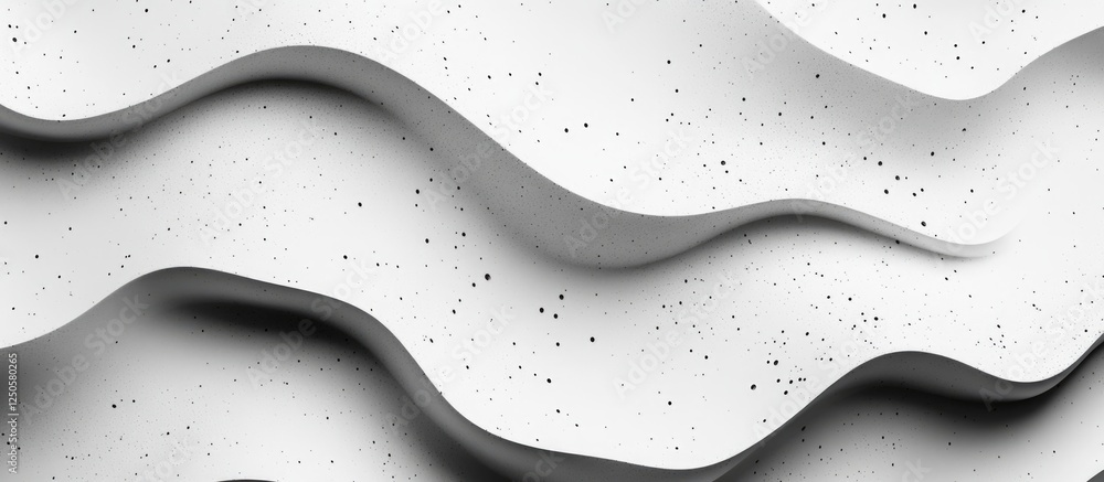 Poster minimalist black and white cement texture featuring abstract wavy patterns ideal for architectural d