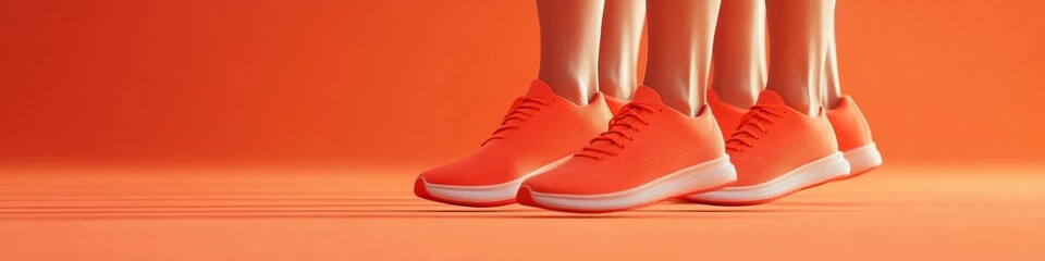 Vibrant Athletic Sneakers in Motion Microfiber Track Shoes on Textured Surface - Trendy Sportswear Content and Fitness Motivation for Active Lifestyle Promotion