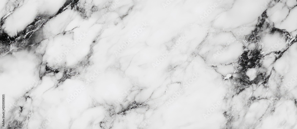 Poster elegant macro close-up of black, white, and gray marble surface showcasing intricate texture ideal f