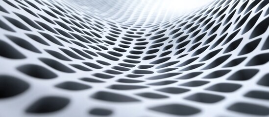 Dynamic 3D Grid Background with Fluid Patterns and Blank Space for Custom Text Placement