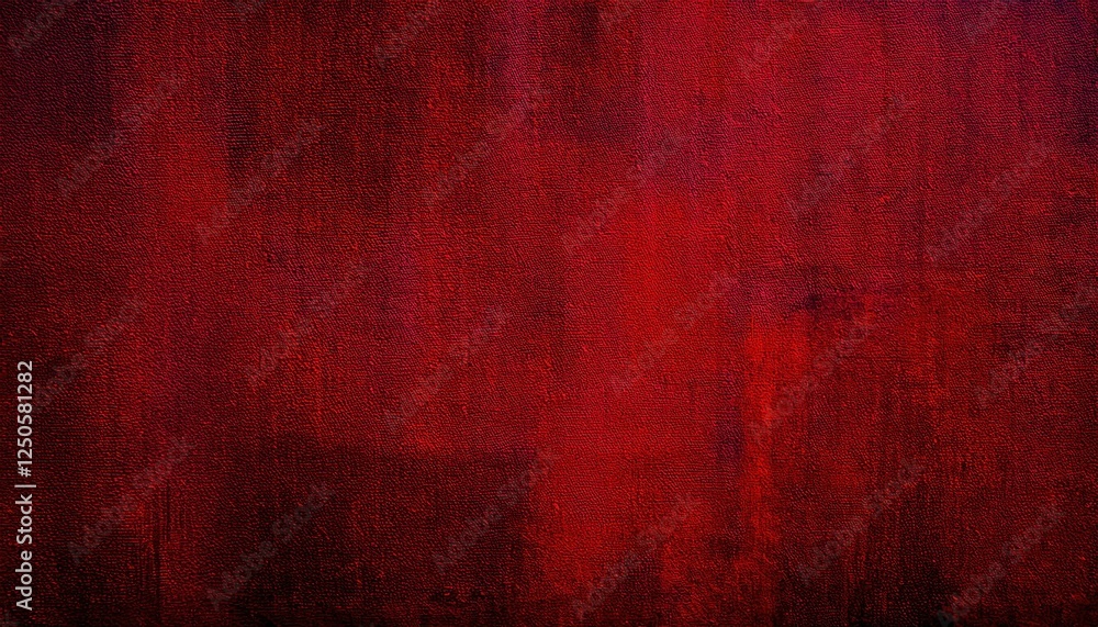 Poster deep red textured canvas background with subtle dark shading, ideal for design projects, abstract art, and minimalistic spaces