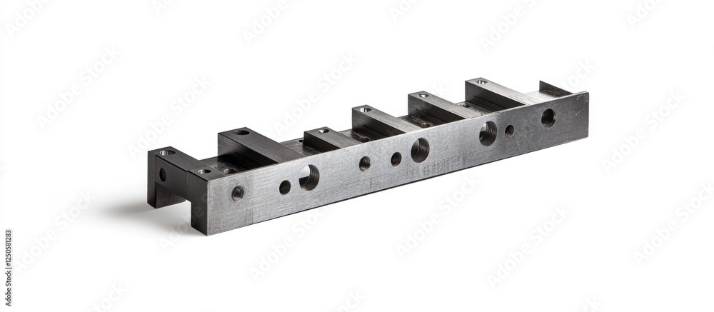 Poster metal dovetail jig template on a white background showcasing precision engineering and versatility i