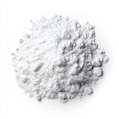 White Powder Pile on a Smooth Surface Ideal for Backgrounds, Textures, and Food-Related Concepts
