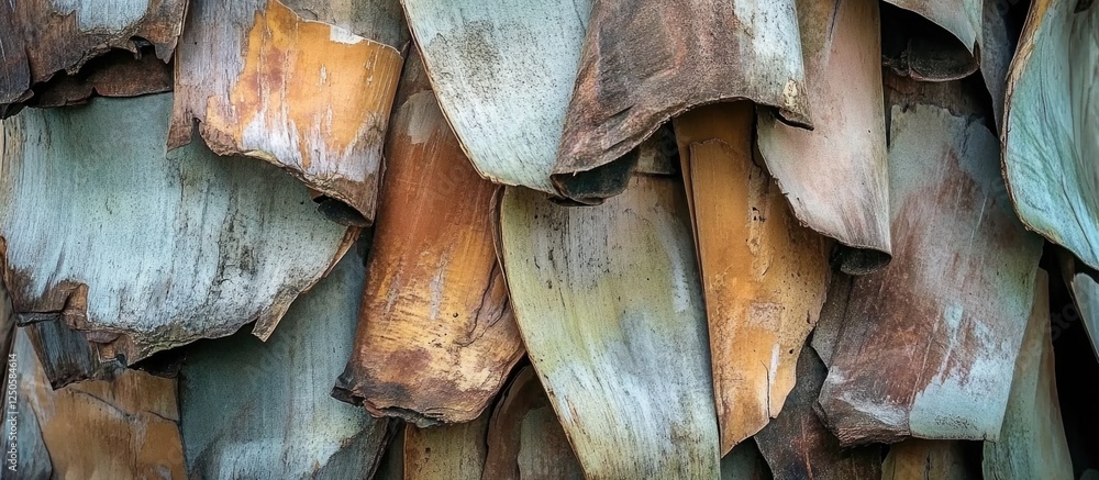 Poster close-up of natural abstract texture showcasing the intricate patterns and colors of sugar palm bark