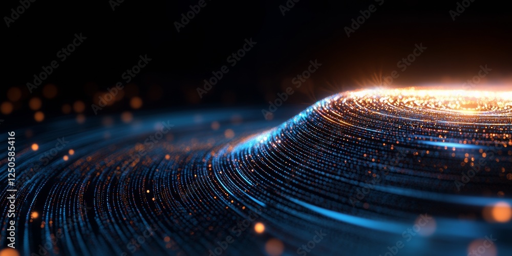 Fototapete Futuristic Tech Aesthetic Dynamic Digital Interface with Smart Home Circuit Patterns and Glowing Network Pathways - IoT Industry Content and Modern Infrastructure Innovation