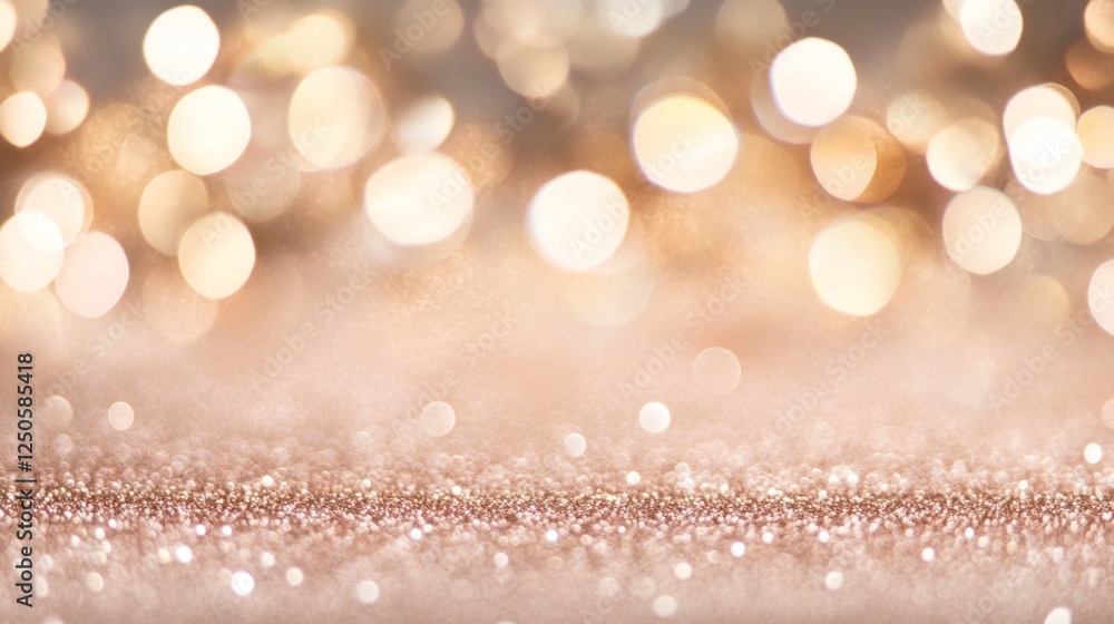 Poster creating soft pink bokeh lights studio digital art cozy environment close-up view glittering backgro
