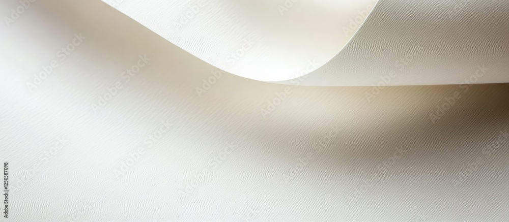 Poster soft textured off-white paper background with elegant curves ideal for design and creative projects.