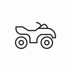 Sport quad bike icon vector sign