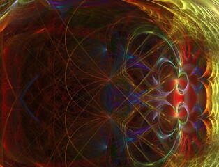 Imaginatory fractal abstract background Image
