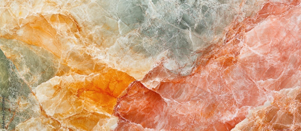 Poster multicolored natural marble texture showcasing a blend of vibrant hues and patterns ideal for backgr
