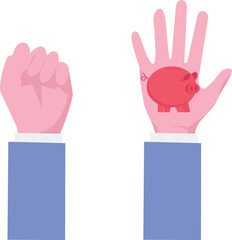 Social media illustration, business concept, web design

