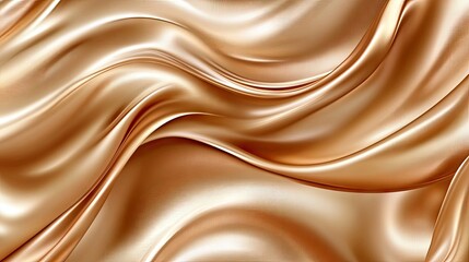Obraz premium Luxurious gold silk fabric waves, abstract background, design texture