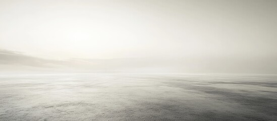 Fototapeta premium Serene Neutral Tone Ocean Panorama with Expansive Horizon Ideal for Text Overlay and Artistic Projects