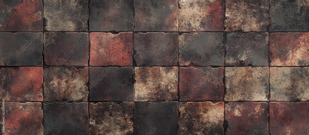 Poster textured aged brick wall background with irregular patterns and warm tones suitable for design and a
