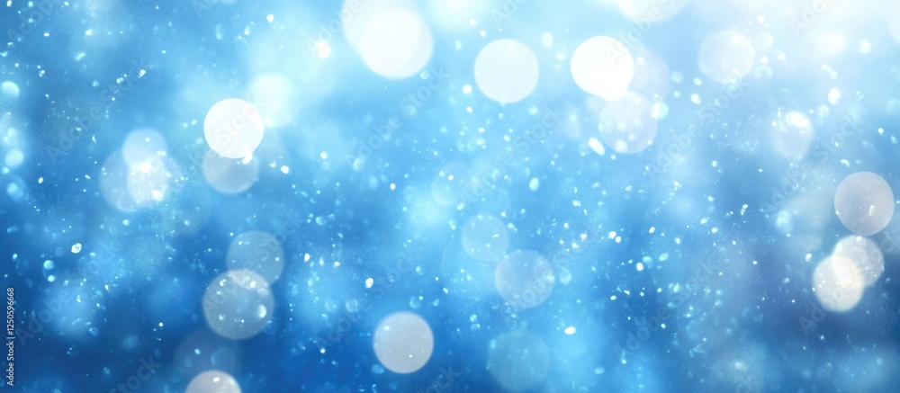 Poster stunning bokeh blue water background with shimmering light circles creating a dreamy and soothing vi
