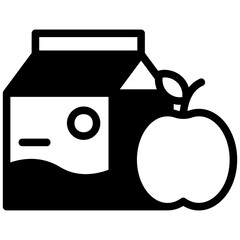 Milk Box glyph icon