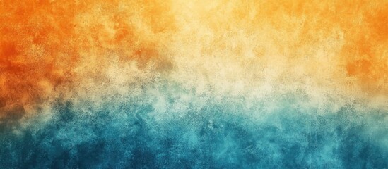Obraz premium Abstract background featuring a textured wall pattern in vibrant orange and blue hues, creating a dynamic and colorful visual atmosphere.