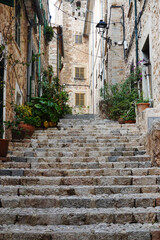 Obraz premium Panorama of Fornalutx village, Mallorca, Spain