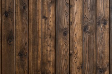 Naklejka premium Dark wood texture background with natural patterns, ideal for retro-style designs, banners, posters, and brochures.