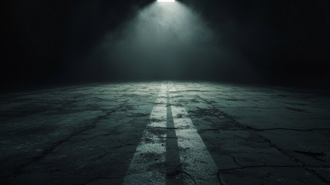 A moody background with a single spotlight shining through the darkness, creating a dramatic effect. --chaos 20 --ar 16:9 --quality 2 --v 6.1 Job ID: d8d13a66-26b8-4059-8216-ef3193a2d8f2