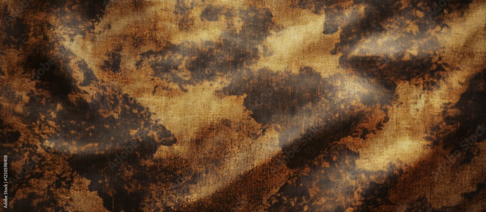 Poster brown tone abstract camouflage fabric texture background with a blurred effect for design and creati