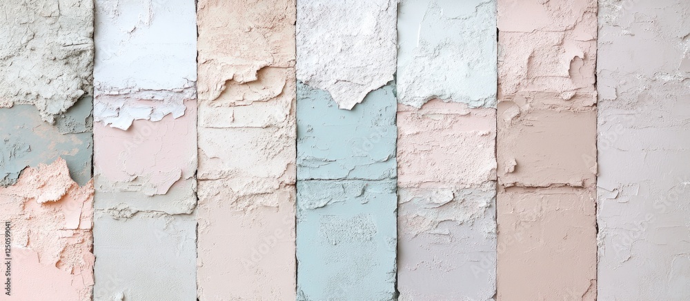 Poster vintage color palette of weathered paint layers showcasing a rustic and textured background for desi