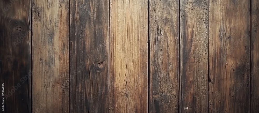 Aufkleber rustic brown wooden backboard with natural texture and grain for vintage design and background eleme