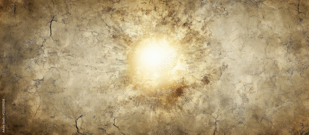 Aufkleber vintage textured paper background with a central glow and subtle grunge vignette for creative projec