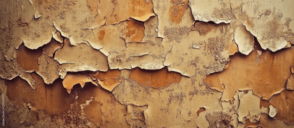 Aufkleber vintage rusty wall texture with peeling paint creating an aged and weathered appearance ideal for ba
