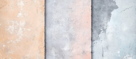 Vintage cement texture background with hipster color palette for creative design and interior decor.