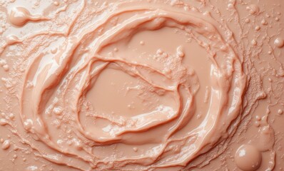 Smooth beige liquid with ripples